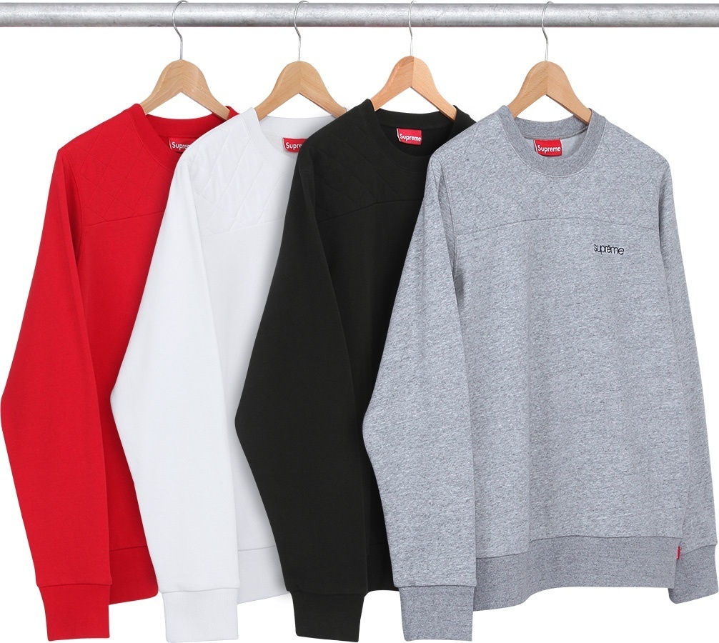 Quilted Panel Crewneck